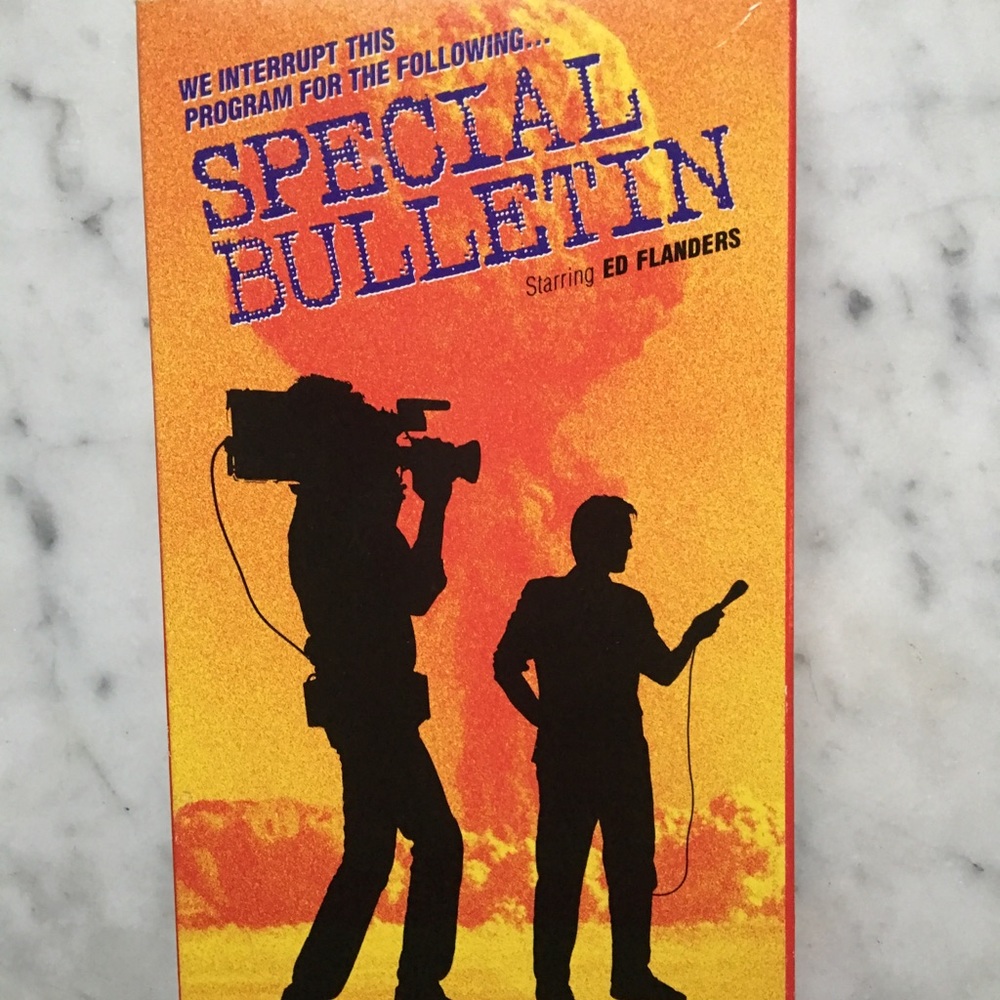 rare unedited copy VHS tape : Special Bulletin